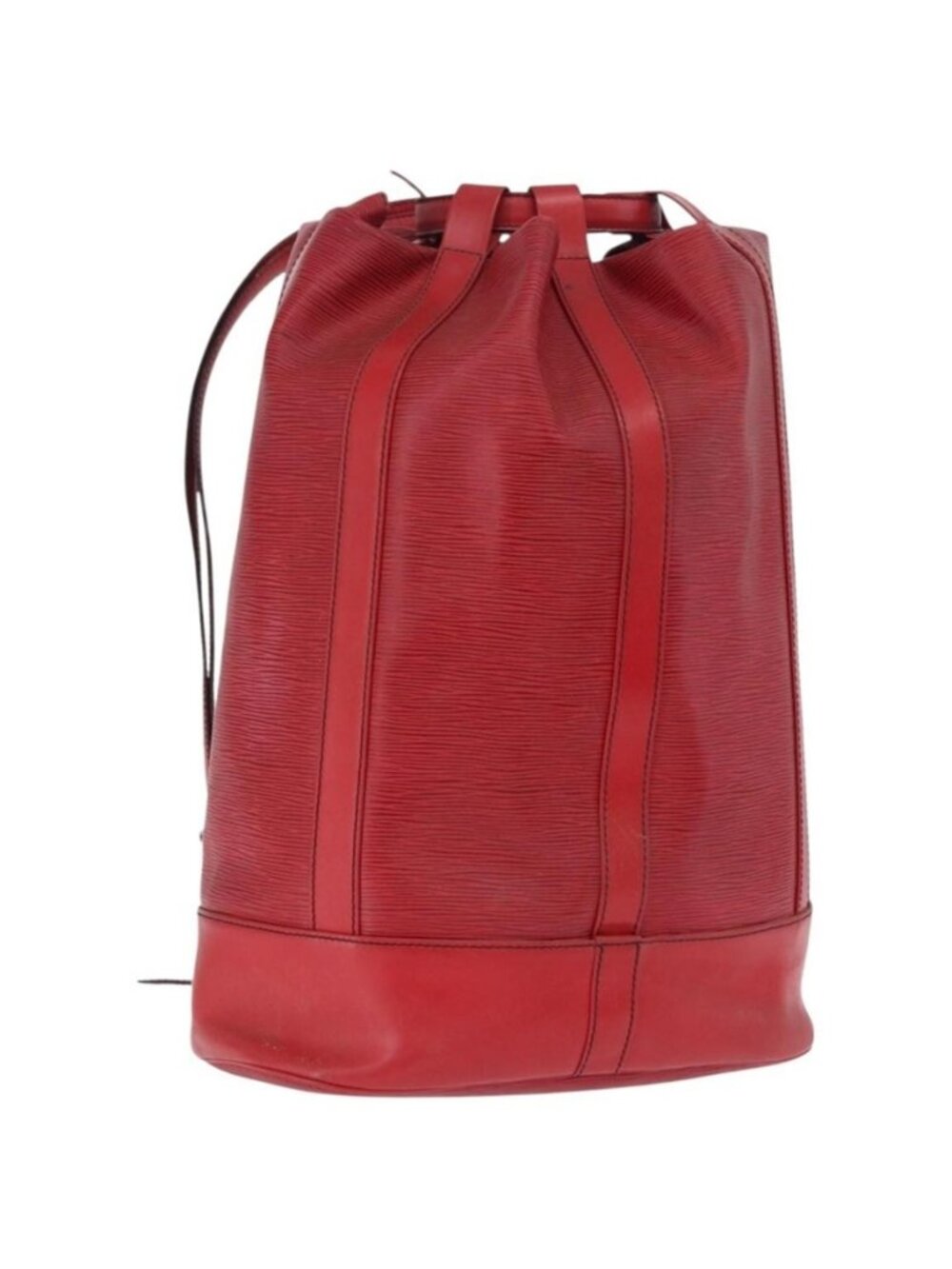 Authentic LOUIS VUITTON Epi Randonnee GM Shoulder Bag Red M43087 LV